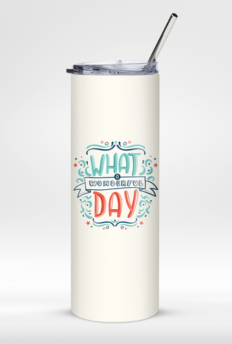 Vacuum-Sealed 20oz Steel Tumbler with Eco-Friendly Straw – Unique Designs