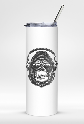 Minimalist 20oz Stainless Steel Tumbler with Straw – Perfect for Coffee & Smoothies