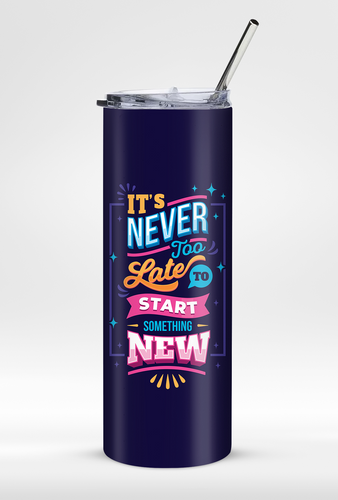 Motivational Premium Leak Proof 600ml Tumbler with Straw