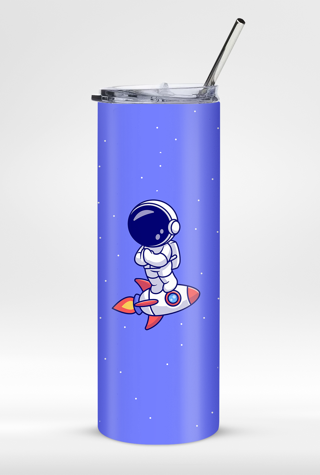 Astronaut 20oz Stainless Steel Tumbler with Straw