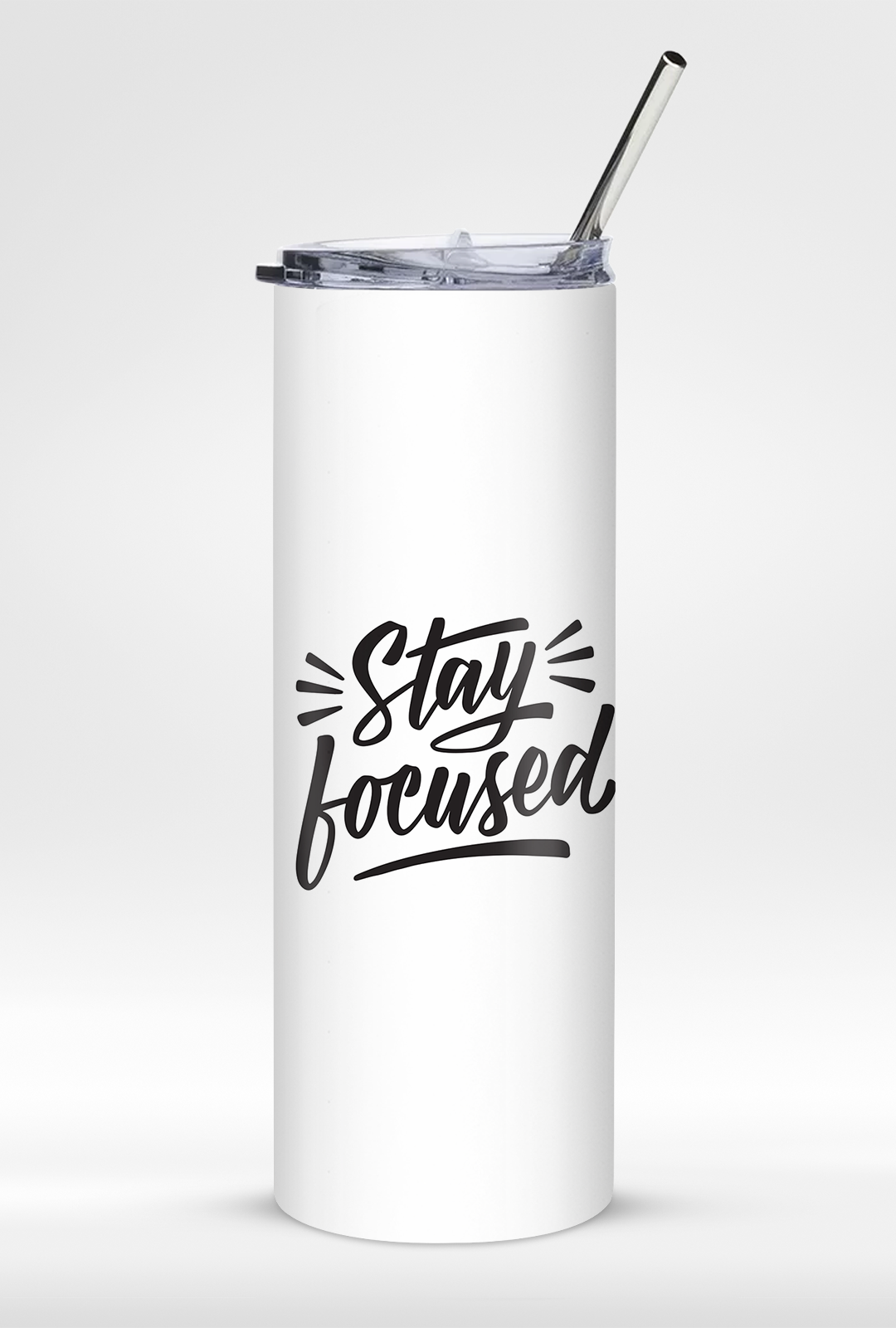"Stay Focused " - Premium Insulated 20oz Tumbler with Straw
