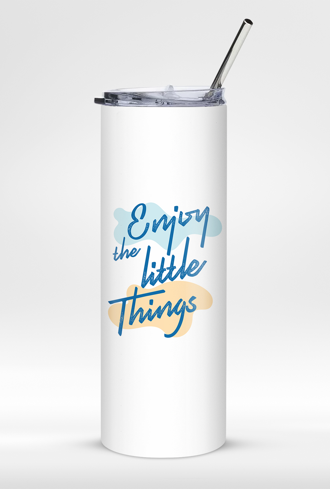 "Enjoy The Little Things" Premium Insulated 20oz Tumbler with Straw - Travel Friendly